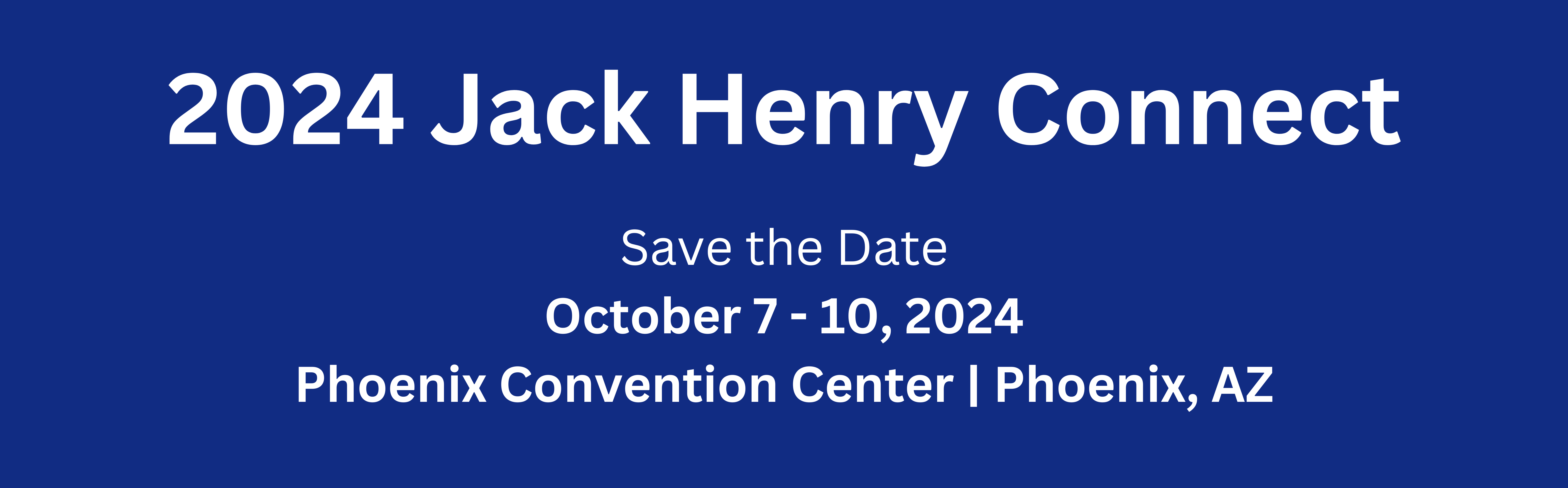 2024 Jack Henry Connect Conference